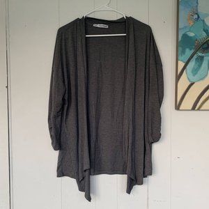Maurices Gray Slouchy, Open Front Cardigan
